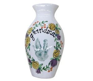Ridgewood Floral Handprint Vase