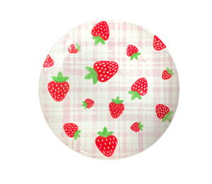 Ridgewood Strawberry Plaid Plate