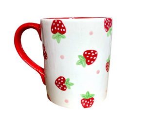 Ridgewood Strawberry Dot Mug