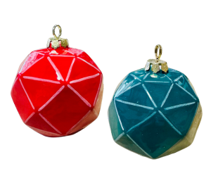 Ridgewood Jewel Toned Faceted Ornament