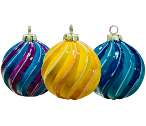 Ridgewood Jewel Toned Spiral Ornament