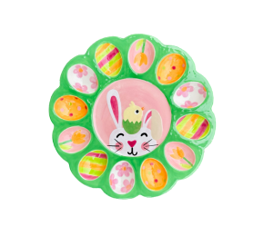 Ridgewood Easter Sherbet Egg Plate